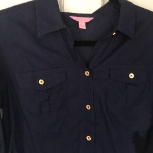 Lilly Pulitzer cotton button down shirt